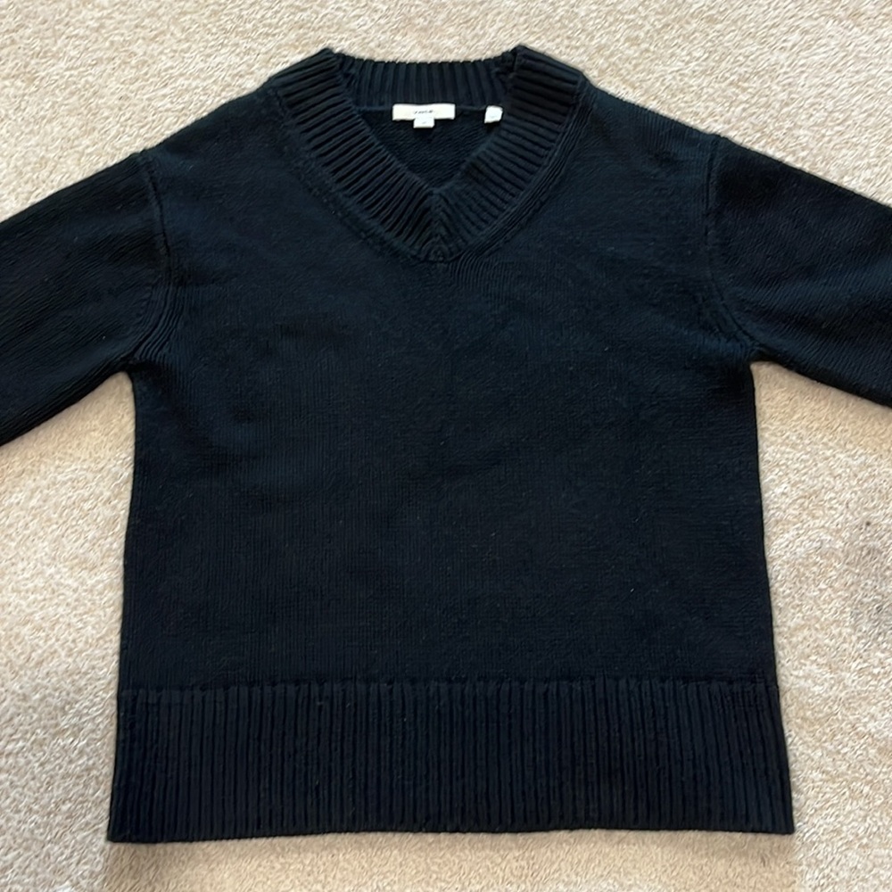 VINCE Wool and Cashmere Drop Shoulder V Neck Sweater Size Small - Picture 7 of 9